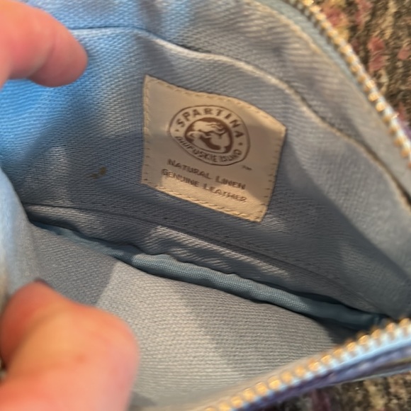 Spartina wristlet in blue and green floral. No tears no stains. 8” x 4.5” - Picture 5 of 8